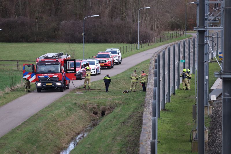 Goederentrein met rookontwikkeling strandt in tunnel te Zevenaar